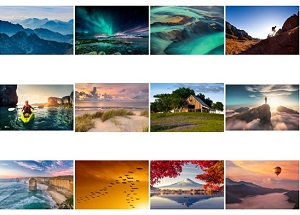 Monthly Scenes of Scenic Inspirational Calendar