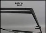 Closeup of Round Rod Drop-In Frame