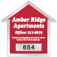 House Die-Cut Parking Stickers for Home Owner Associations or Apartment Complexes