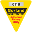 Triangle Die-Cut Parking Permit Decals