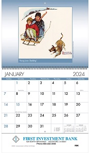 An American Illustrator Wall Calendar