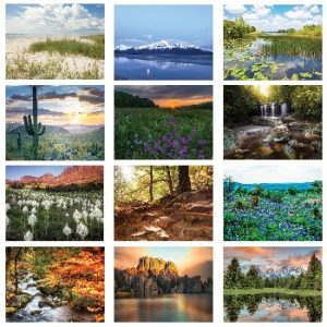 Monthly Scenes of American Scenic Calendar
