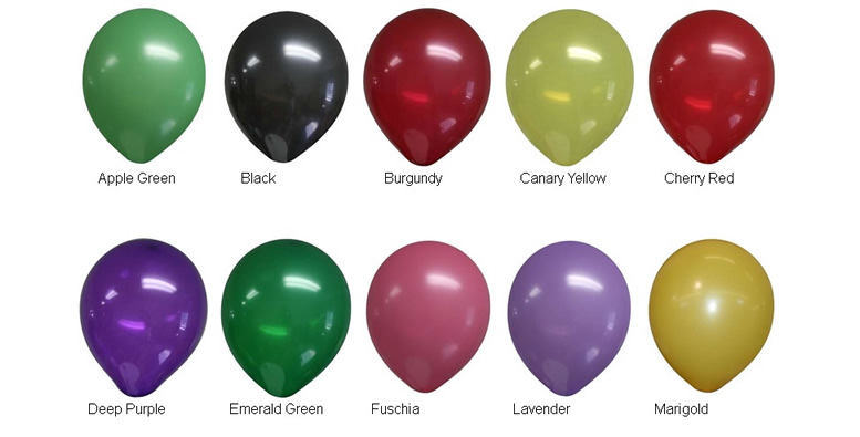 9-inch Decorator Latex Balloon Colors