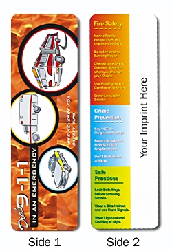 Personalized Emergency Safety Tips Bookmark