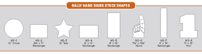 Handheld Sign Shapes