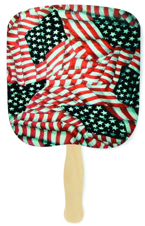 Quilted Glory Flag Patriotic Hand Fan