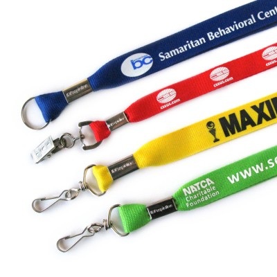 Custom Printed Lanyards with Optional Attachments